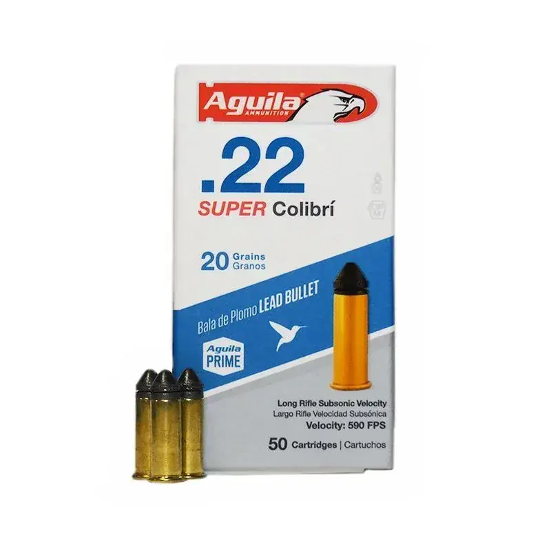 Náboj kulový Aguila, Super Colibri Subsonic, .22 LR, 20GR (1,3g)