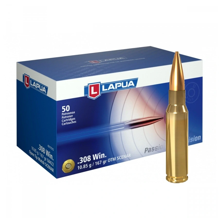 Náboj Lapua .308 Win SCENAR, GB422, OTM, 10,85g, 167gr