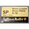 Pistolový náboj Luger 9mm SP 6,5g