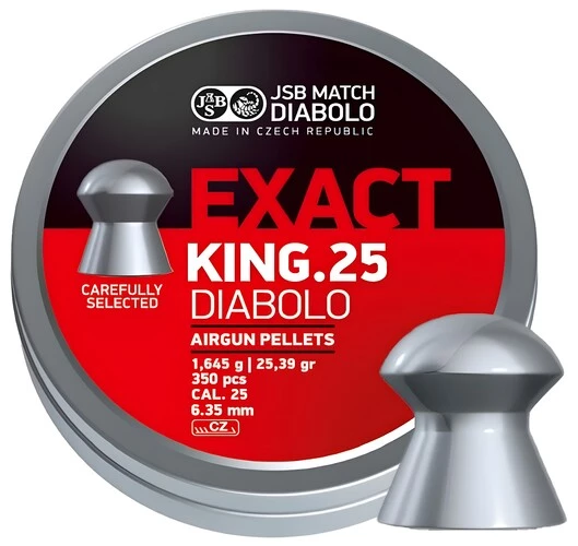 Diabolky JSB Exact King 350ks cal.6,35mm