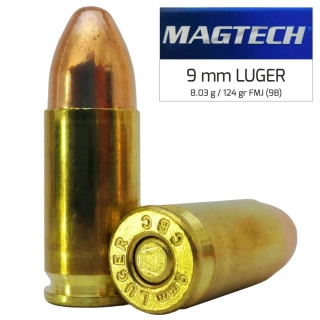  Náboj Magtech 9 mm Luger FMJ (9B) 8,03g 124gr