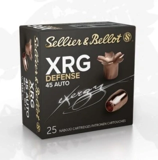 Pistolový náboj Sellier & Bellot 45 Auto XRG Defense 10,7 g / 165 gr