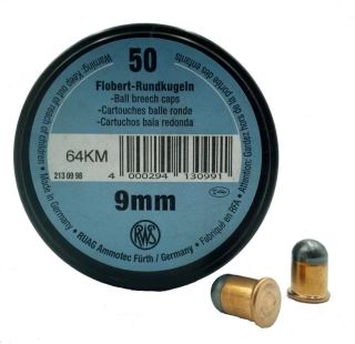 Flobertkový náboj RWS 9mm Flobert - střela kulička
