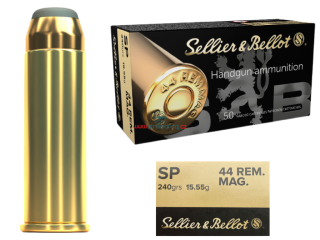 Revolverový náboj Sellier&Bellot 44 Rem Mag SP 15,55 g