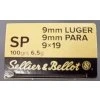 Pistolový náboj Luger 9mm SP 6,5g