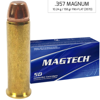 Magtech 357 Magnum FMJ FLAT (357D) 10,24 g, 158 grs