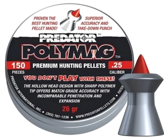 Diabolky JSB Predator PolyMag 150ks cal.6,35mm